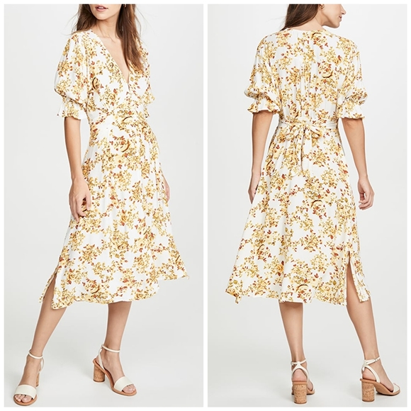 Faithfull the Brand Rafa Midi dress E33 - Picture 4 of 8